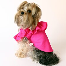 Maxstylespet  Tek Omuz Pet Bluz - Pembe Köpek ve Kedi Kıyafeti 