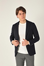 Uki Lacivert Comfort Fit 6 Drop Ceket