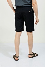 Uki Lacivert Slim Fit Bermuda Şort
