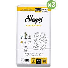 Sleepy Extra Günlük Aktivite Avantajlı Paket Külot Bez 4 Numara Maxi 144'lü