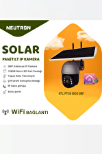 Neutron 3MP Wifi Solar Güneş Enerjili IP Kamera