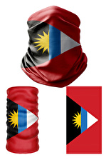 Multifunctional Flag of Antigua And Barbuda  Seamless UV+Face Mask Headband Bandana Do Rag Hairband
