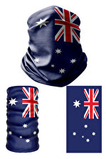 Multifunctional Flag of Australia Seamless UV+Face Mask Headband Bandana Do Rag Hairband