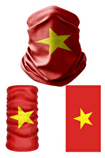 Multifunctional Flag of Vietnam Seamless  UV+Neckerwear Headband Bandana Do Rag Hairband