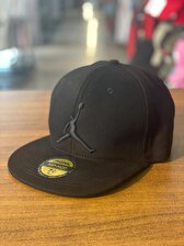 Jordan Siyah Renk Hip Hop Snapback Rapper Cap Şapka