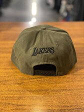 LA Lakers Hiphop Snapback Rapper Basket Haki Renk Cap Şapka
