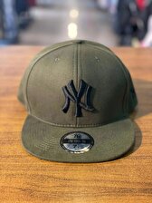 NY Yankees Nakışlı Haki Renk Hiphop Snapback Rapper Basket Cap Şapka