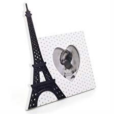  Decotown Dekoratif Eyfel Paris Desenli Ahşap Resim Fotoğraf Çerçevesi Standı