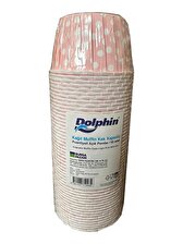 Dolphin Muffin Kağıt Karton Pembe Puantiyeli Cupcake Kek Kalıbı Kapsülü Kabı - 50 Adetlik 1 Paket