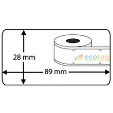 Ecotag Dymo Muadili Yazıcı Etiketi 89 mm x 28 mm