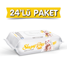 Sleepy Sensitive Hipoalerjenik-Alkolsüz 24 x 90 Yaprak 24 Paket Islak Mendil