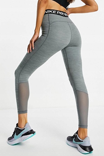 Nike Pro 365 High Rise 7/8 Leggings Yüksek Belli Toparlayıcı Gri