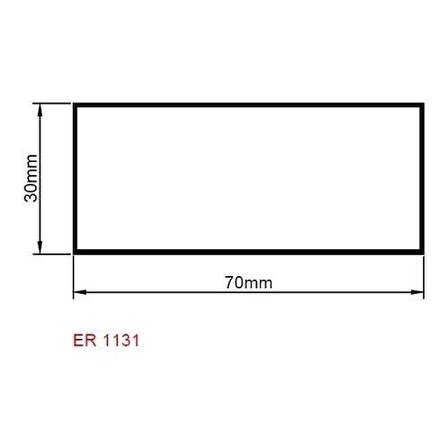 Kutu Mastar Profili 70x30 ER 1131 Pres 2 metre