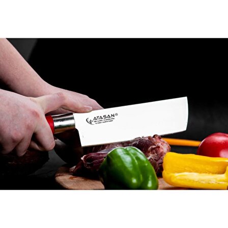 Red Craft Eğri Santoku Şef Bıçağı – Red Craft Nakiri Şef Bıçağı