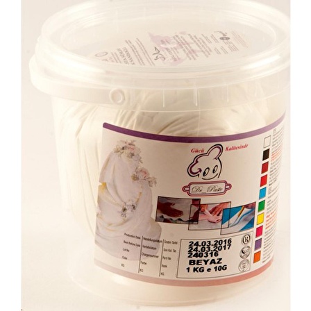 Dr Paste Şeker Hamuru 1 Kg - Beyaz