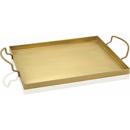 THE MİA TEPSİ GOLD KAPLAMA 30X19 CM