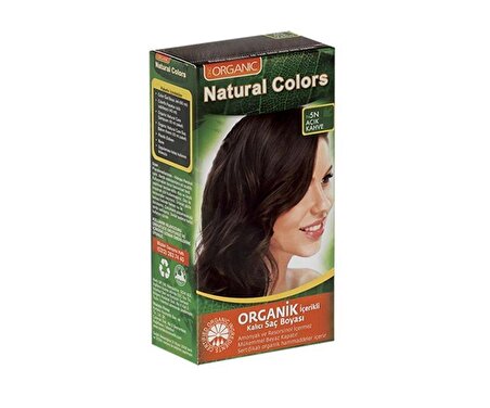 Natural Colors 5N Açık Kahve Organik Saç Boyası-8682467000728