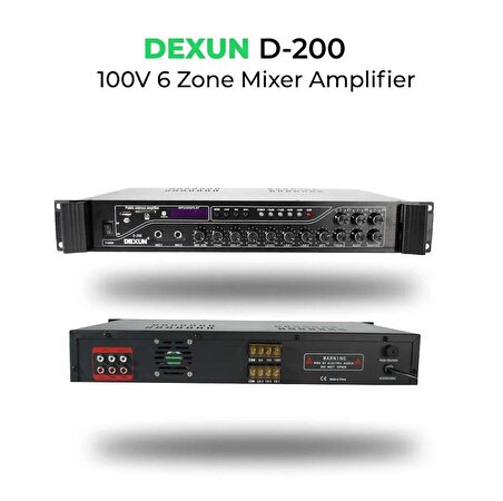 DEXUN D-200 3 ZONE 200W VOLUM CONTROL