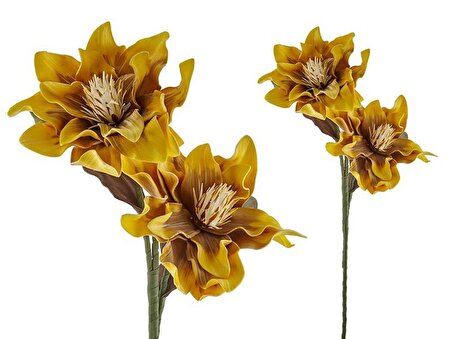 Crearthome Samanyolu Çiçeği Dal Çiçek Sarı Kahve 93 cm 1LF-9380C