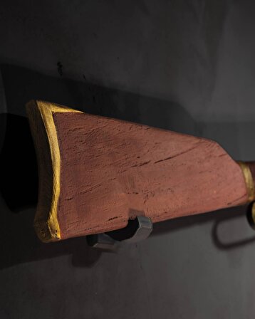 Teksas Kovboy Tüfeği-Batı Kültürü Av Tüfeği Duvar Dekorasyonu