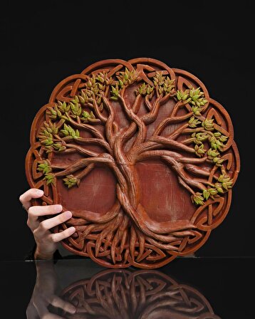 Yaşam Ağacı Tree of Life Duvar Dekoru Mini Boy (19 CM)