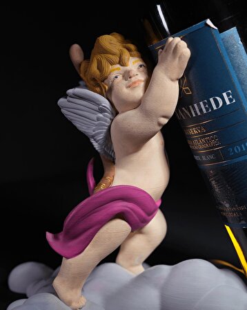 Eros Dekoratif Şarap Şişesi Tutucu-Yağdanlık Tutucu-Şaraplık