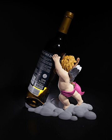 Eros Dekoratif Şarap Şişesi Tutucu-Yağdanlık Tutucu-Şaraplık