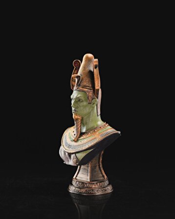 Antik Mısır Tanrısı Osiris Büst-Figür-Biblo 15 CM (Orta Boy)