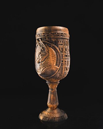 Antik Mısır Firavun'un Kadehi - Bardak Tutucu-Dekoratif Obje-20 CM