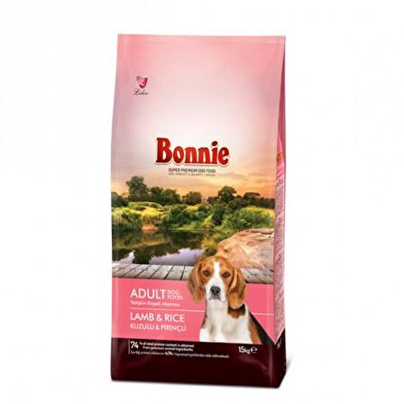 Bonnie Kuzu Etli-Pirinçli Küçük Irk Yetişkin Kuru Köpek Maması 15 kg