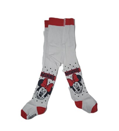MINNIE MOUSE Disney Lisanslı Kız Bebek Külotlu Çorap Üçlü Set 0444