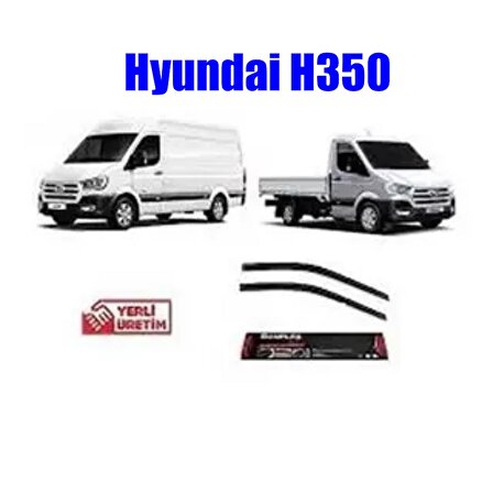 Hyundai H350 Mugen Cam Rüzgarlığı tüm modeller 2'li Sunplex