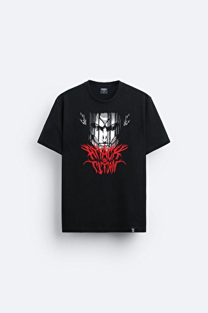 Attack on Titan  Özel Tasarım Baskılı Siyah Tişört T-shirt