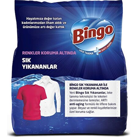 Bingo Matik Toz Çamaşır Deterjanı 9 kg Ekonomi Paketi 2'li