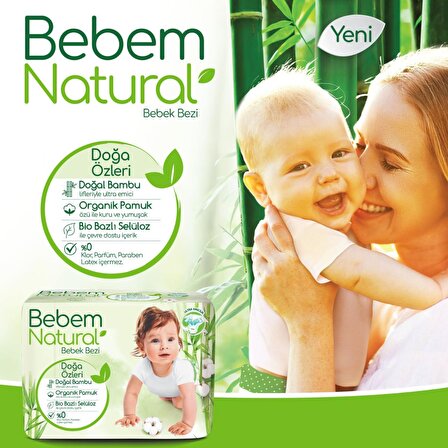 Bebem Natural Bebek Bezi 4 Beden Maxi Mega 240'lı