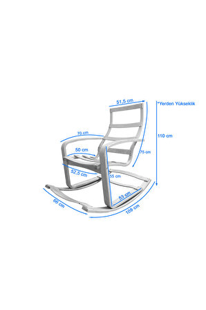 Şehzade Ahşap Sallanan Sandalye Ve Dinlenme Koltuğu Çift Renk (Yeşil/Krem) doğal