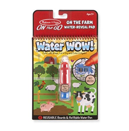 Melissa and Doug Water Wow! Su ile Boyama Kitabı - Çiftlik