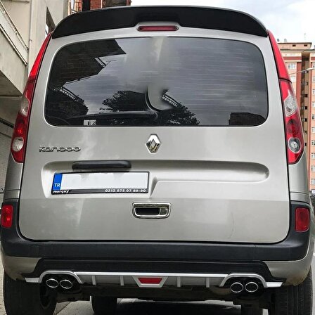 Renault Kangoo uyumlu arka tampon altı difüzör Siyah 2007-2014 arası