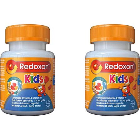 Redoxon Kids Çiğnenebilir 60 Tablet 2'li Paket