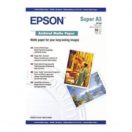 Epson A3+ Matte Paper - Heavyweight (50 Sheets) C13S041264