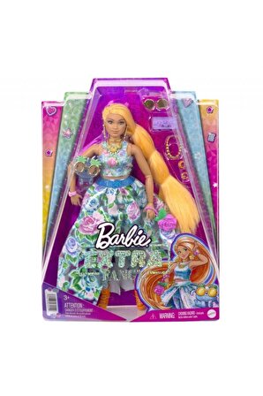 Barbie Extra Çiçekli Kostümlü Bebek Oyuncak Barbie Extra Şık Bebek Ve Yavru Kedisi Hhn14