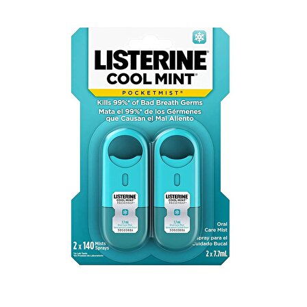Listerine Pocketmist Cool Mint - Nane Aromalı Sprey 2'Li
