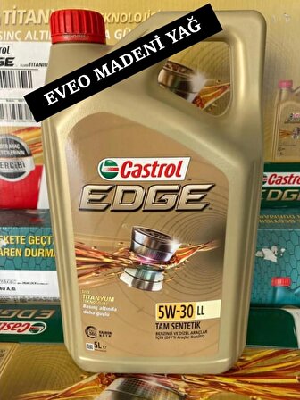Castrol Edge 5W-30 LL 5 Litre Motor Yağı ( Üretim Yılı: 2024 )