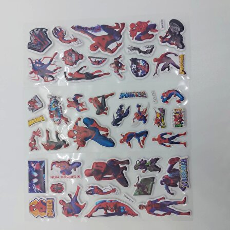 Spiderman Örümcek Adam Karakterleri 3 set sticker
