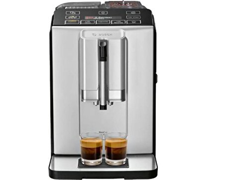 Bosch TIS30321RW 300 Tam Otomatik Kahve MakinesiÜkemmel Kahve, Maksimum Kolaylık · Akıllı Isıtıcı Sayesinde Kusursuz Kahve Sıcaklığı Ve Aroması · Onetouch Fonksiyonu: Espresso, Cappuccino Veya Latte Macchiato Olsun Tüm Kahve Çeşitlerine Bir Tuşla Ula