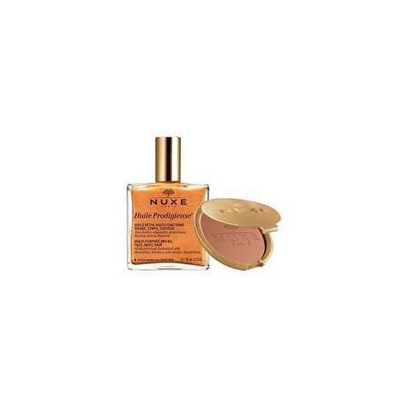 Nuxe Huile Prodigieuse Or 100 ml + Poudre Eclat Prodigieux 25 gr