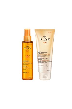 Bronzlaştırıcı Yüz Ve Vücut Yağı Spf10 150 ml + Güneş Sonrası Nemlendirici Saç Ve Vücut Şampuan