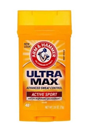 Arm & Hammer Ultra Max Active Sport Antiperspirant Ter Önleyici Leke Yapmayan Stick Deodorant 73 gr