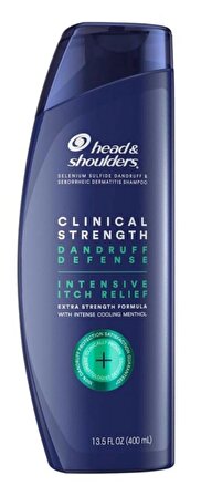 Head & Shoulders Clinical Strength Kepekli Saçlar İçin Kepek Önleyici Mentollü Şampuan 400 ml