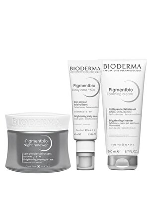 Bioderma Pigmentbio Leke Karşıtı Krem-Jel 3'lü Bakım Seti  40-50-200 ml 